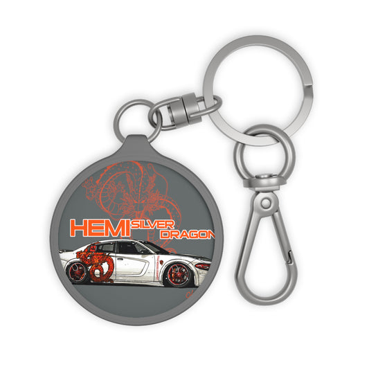Hemi Silver Dragon Keychain